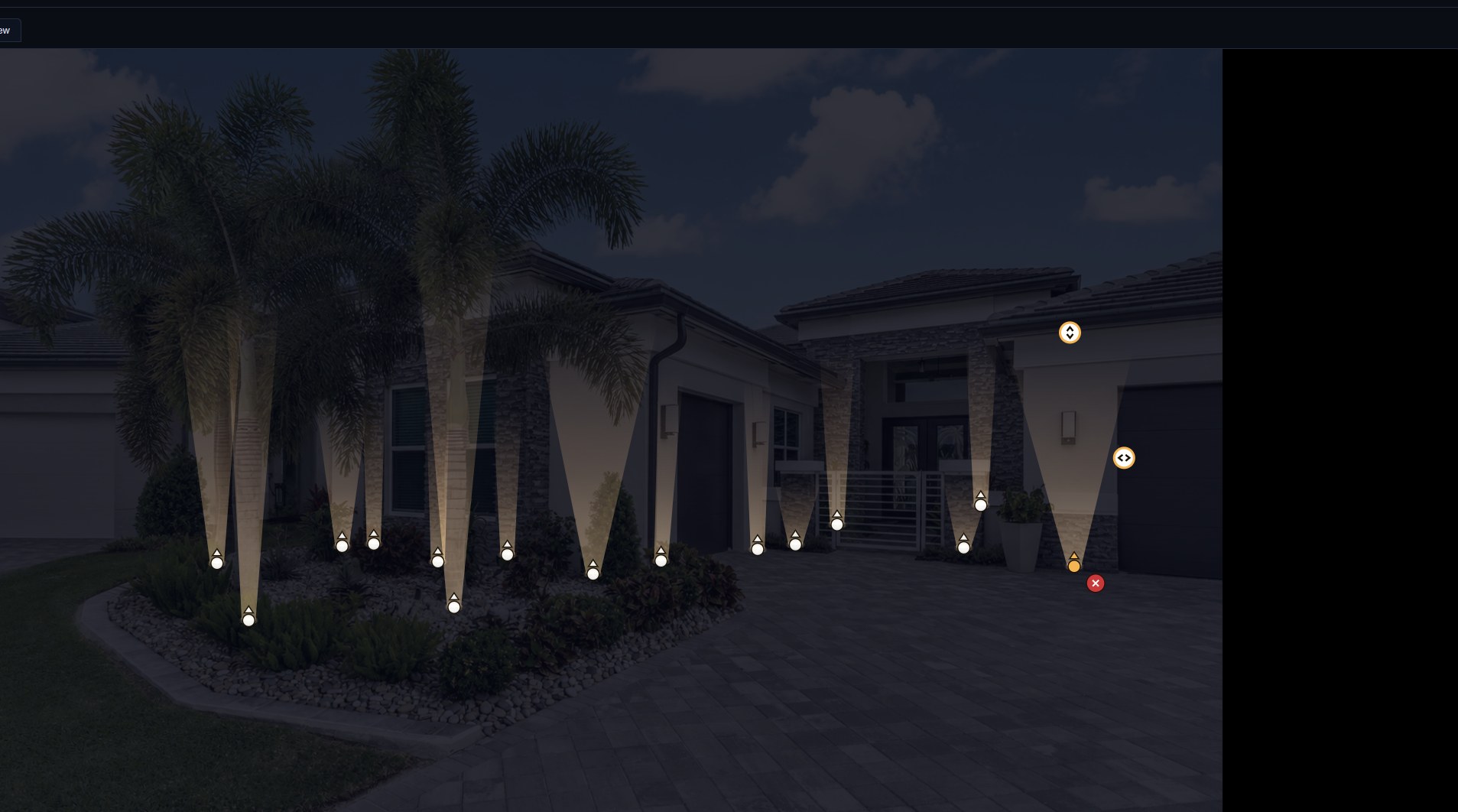Placing lights on the photo with live pricing