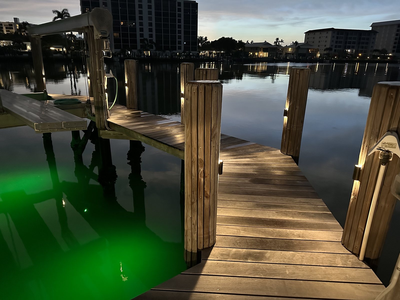 Dock & Waterfront Lighting at night, frame 3