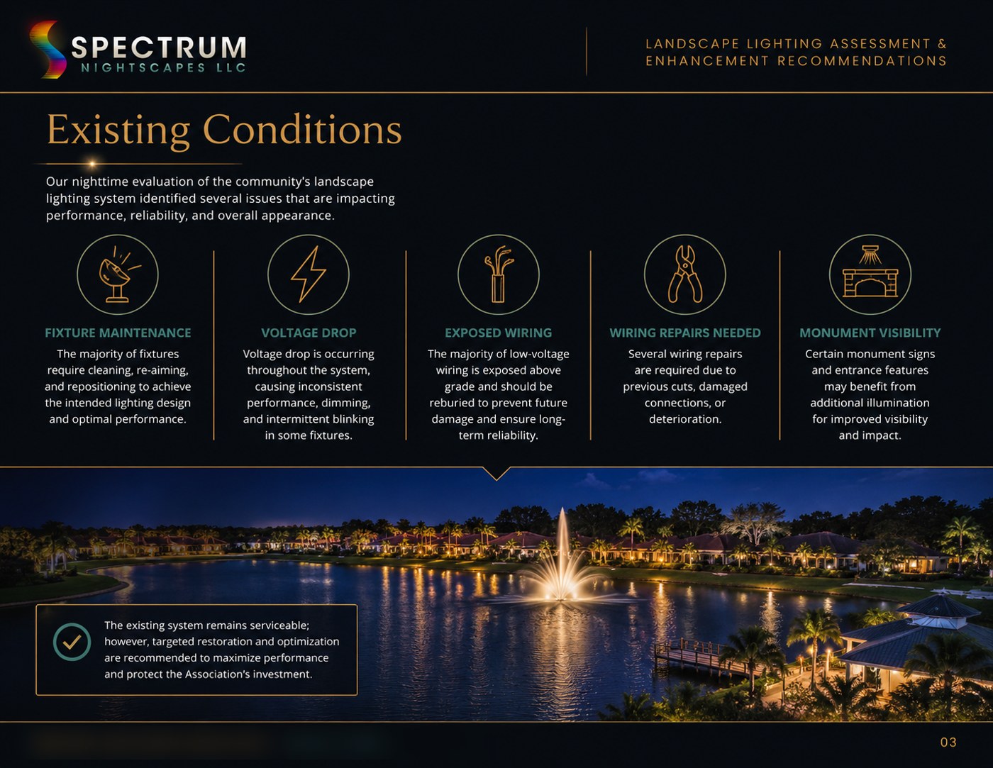 Existing conditions audit