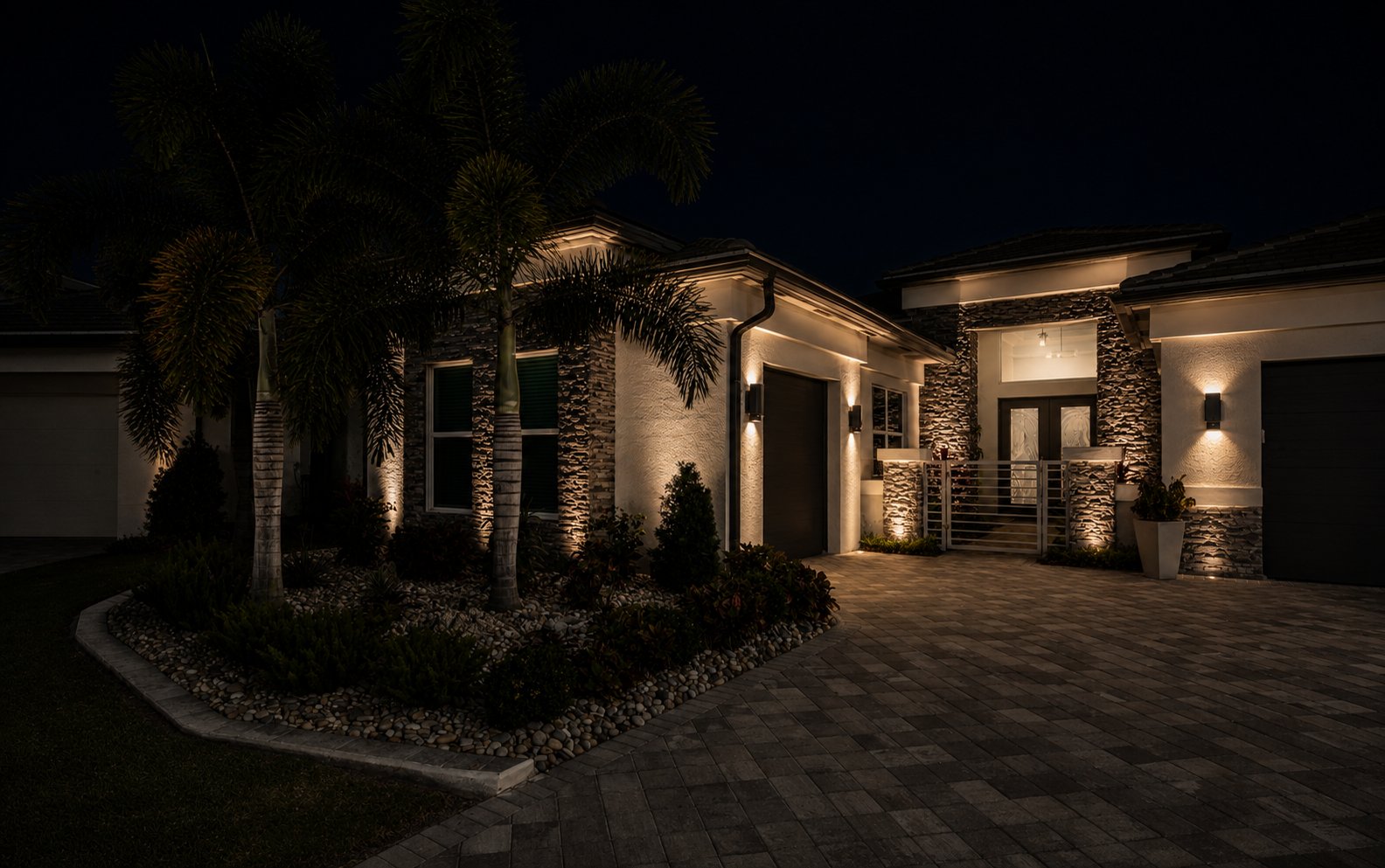 Pro tip: symmetric architecture lighting